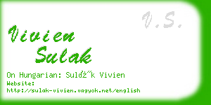 vivien sulak business card